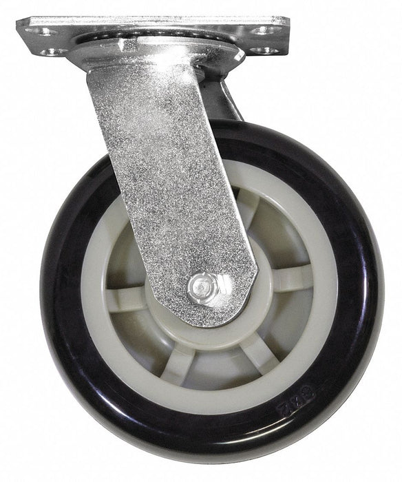Swivel Plate Caster 1000 lb Cap. Steel