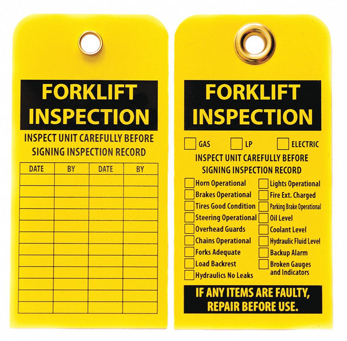 Tag Yellow Plastic 5-3/4inH 3inW PK10