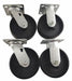 Plate Casters Rigid Swivel 7 1/2 H PK4