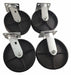 Plate Casters Rigid Swivel 9 1/2 H PK4