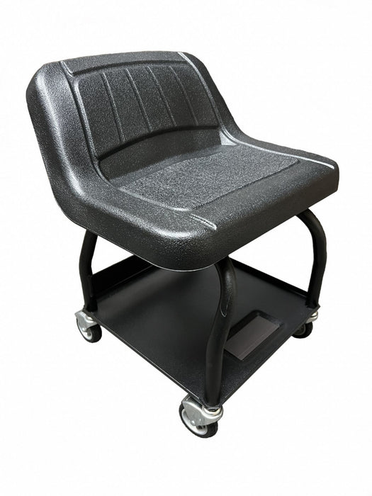 Mechanic Seat 17 H Steel 440 lb 4 Wheels