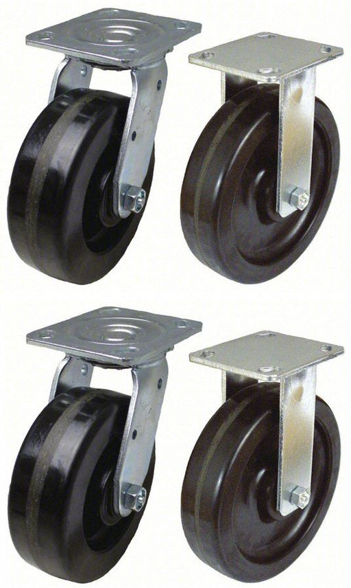 PlateCaster Rigd Swivl Phenolic 6 1/2 H