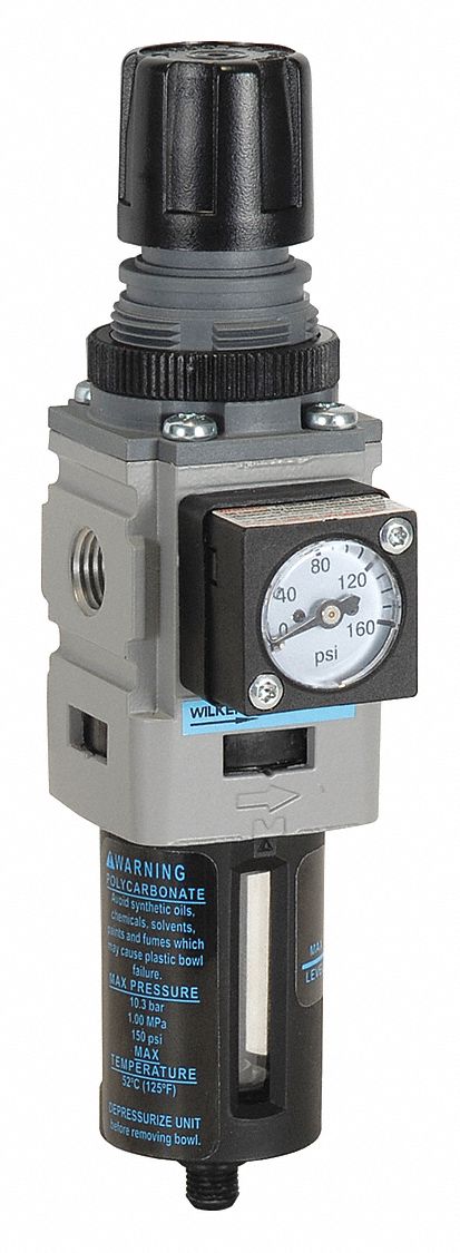 Filter-Regulator Max Incoming 250 psi