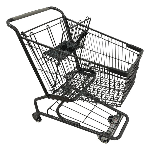 Wire Shopping Cart Dark Gray 300 lb Cap.