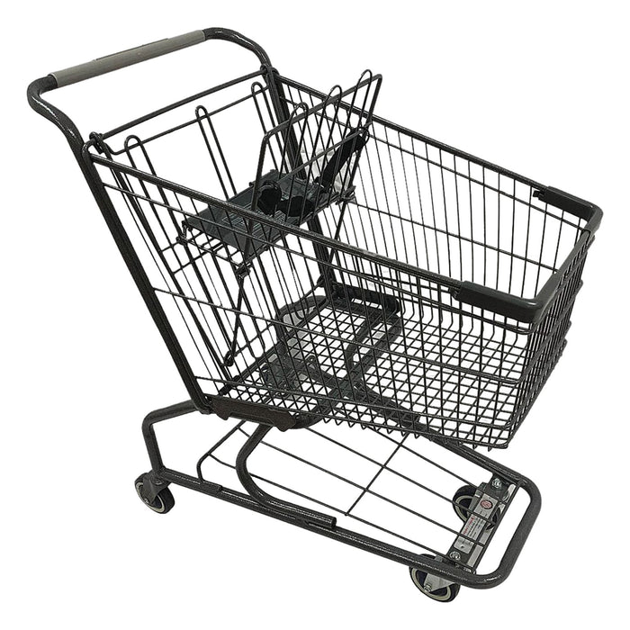 Wire Shopping Cart Dark Gray 300 lb Cap.