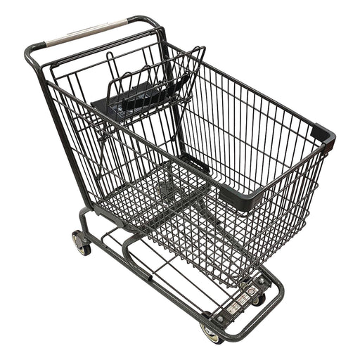 Wire Shopping Cart Dark Gray 400 lb Cap.