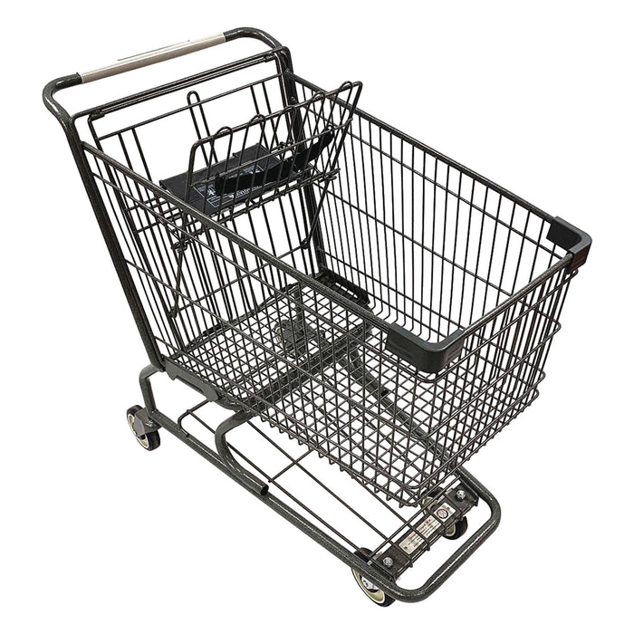 Wire Shopping Cart Dark Gray 400 lb Cap.
