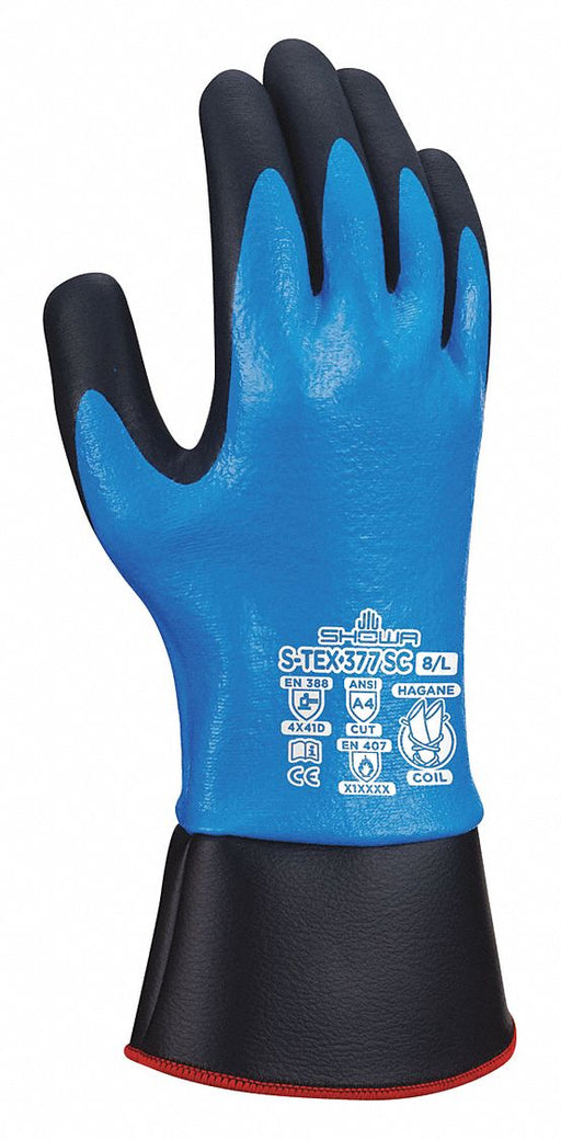 Coated Gloves Black/Blue L PR