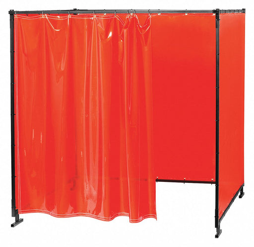 Welding Booth 6 ft W 6 ft H Orange