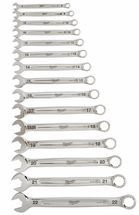 Combo Wrench St CV Steel Chrome Metric