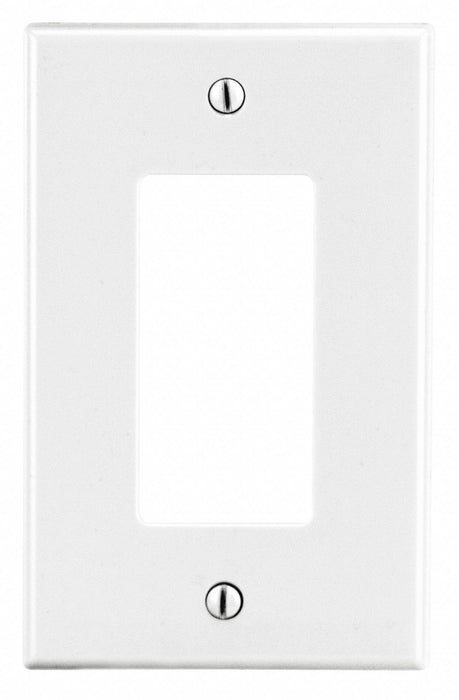Rocker Wall Plate Stnd Wht 1Gng Smth Stn