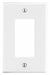 Rocker Wall Plate Mid Wht 1Gng Smth Stn