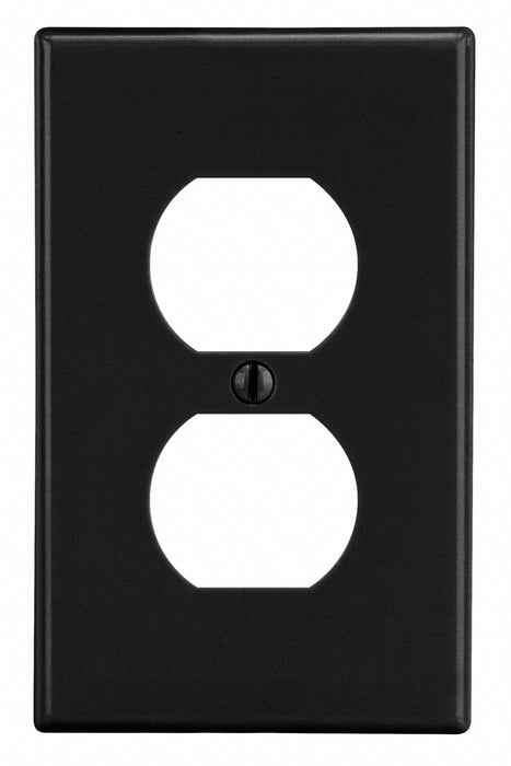 Duplex Receptacle Wall Plate Black