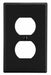 Duplex Receptacle Wall Plate Black