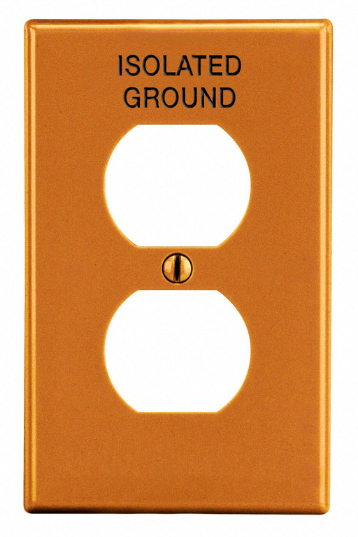 Duplex Receptacle Wall Plate Orange