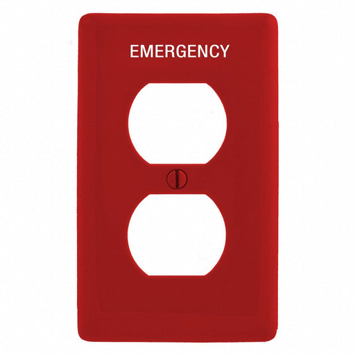 Duplex Receptacle Wall Plate Red