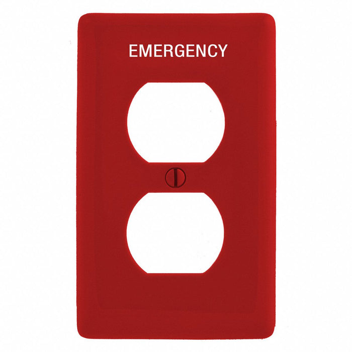 Duplex Receptacle Wall Plate Red