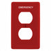 Duplex Receptacle Wall Plate Red