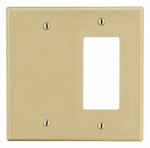 Duplex/Decorator Blank Wall Plate Ivory