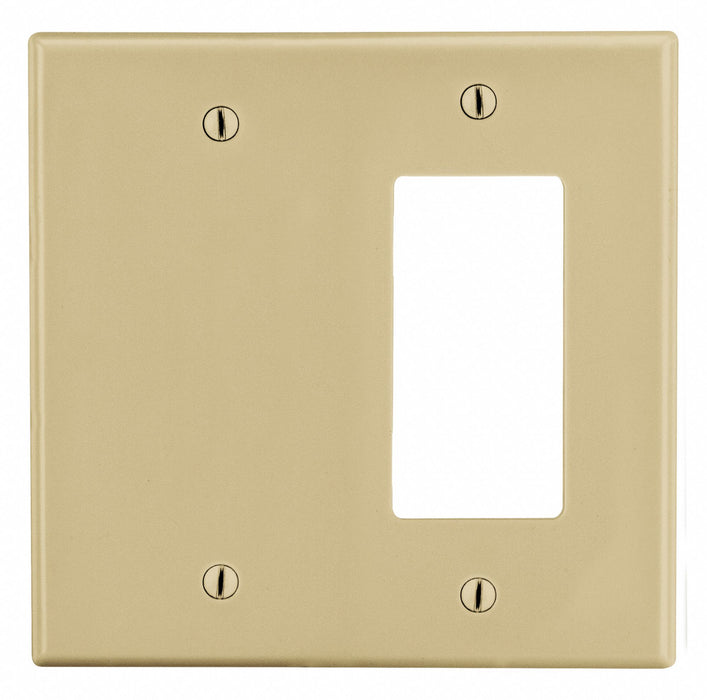 Duplex/Decorator Blank Wall Plate Ivory