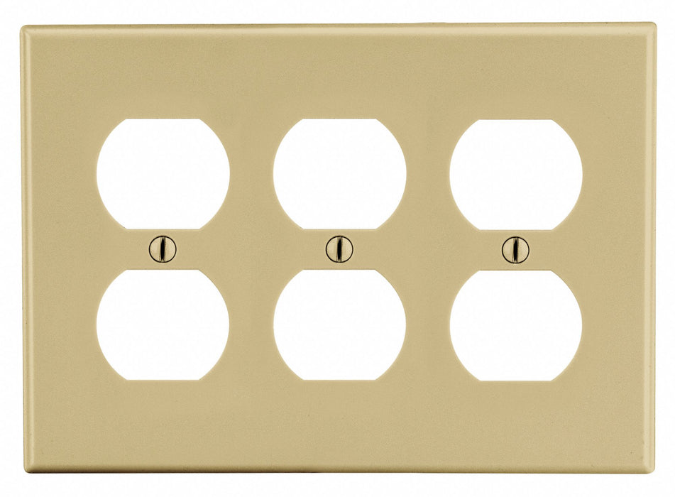 Duplex Receptacle Wall Plate Ivory