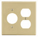 Duplex Receptacle Wall Plate Ivory