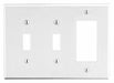 Toggle Switch/Rocker Wall Plate White