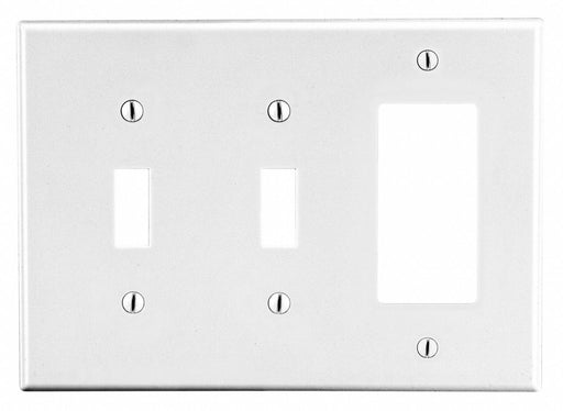 Toggle Switch/Rocker Wall Plate White