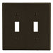 Tgl Switch Wll Plt Mid Brn 2Gng Smth Stn