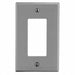 Rocker Wall Plate Mid Gray 1Gng Smth Stn