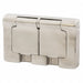 Weatherproof Wall Plate Silver
