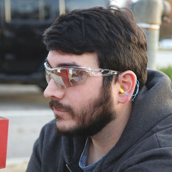 SafetyGlasses LtGry Indoor/Outdoor Clear