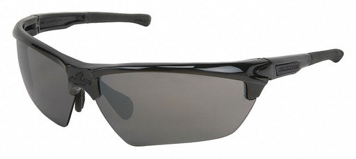 Safety Glass Black Lens Half-Frame
