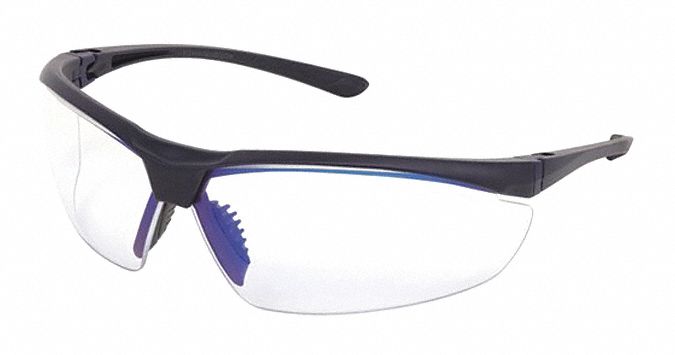 Safety Glass Clear/Blue Lens Half-Frame