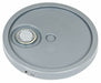 Pail Lid 12.25 in OD Plastic Gray
