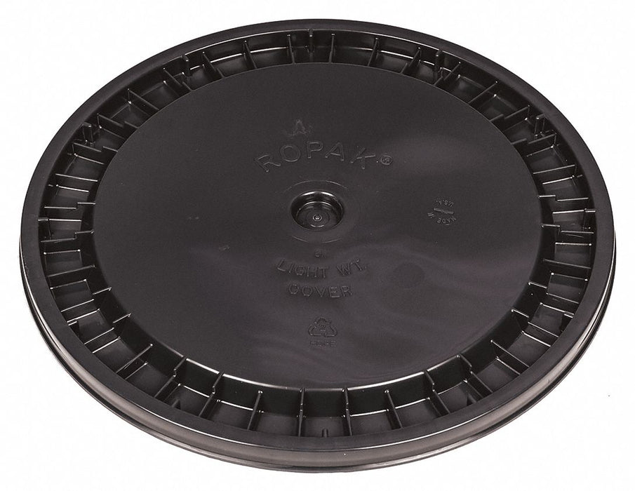 Pail Lid 12.25 in OD Plastic Brown