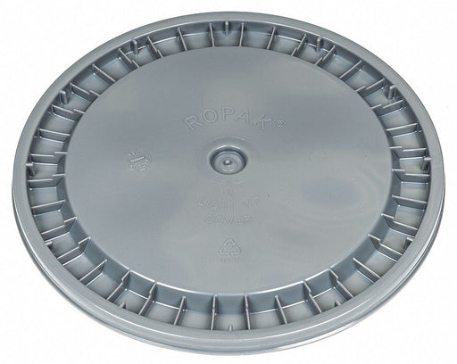 Plastic Pail Lid Gray Plastic