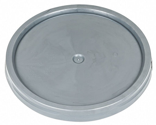 Pail Lid 12.25 in OD Plastic Gray