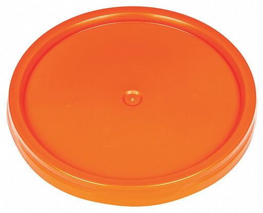 Pail Lid 12.25 in OD Plastic Orange