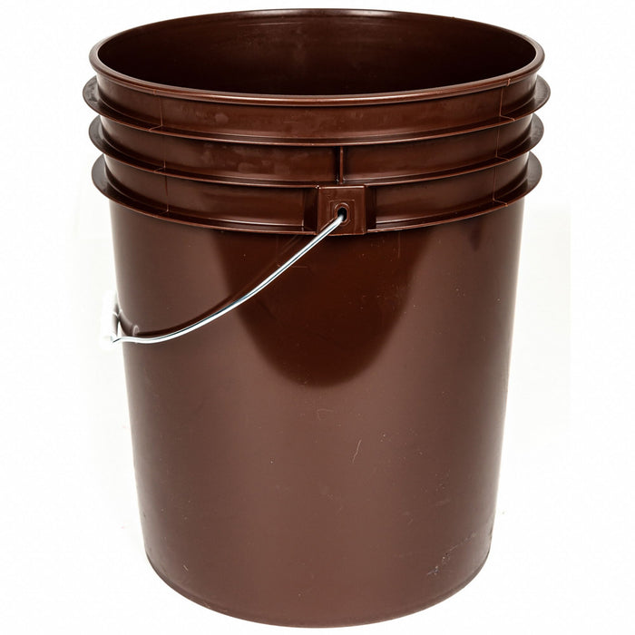 Plastic Pail Polyethylene Brown
