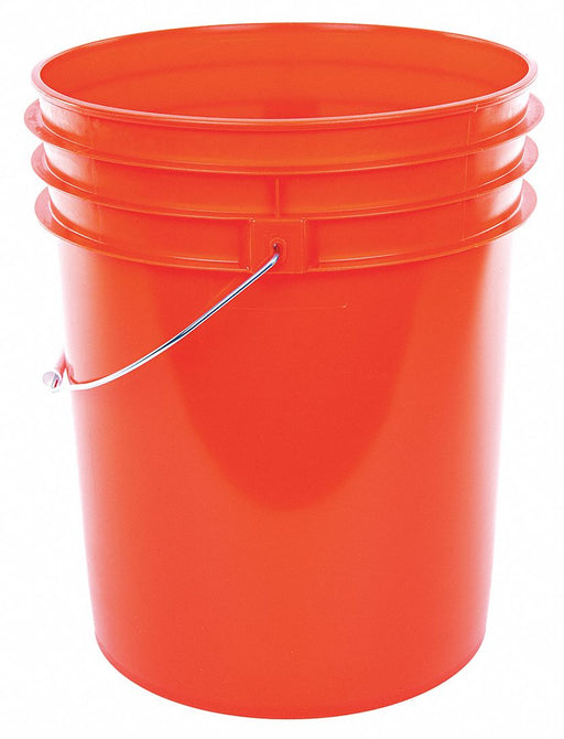 Plastic Pail PE Orange Open Head