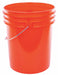 Plastic Pail PE Orange Open Head