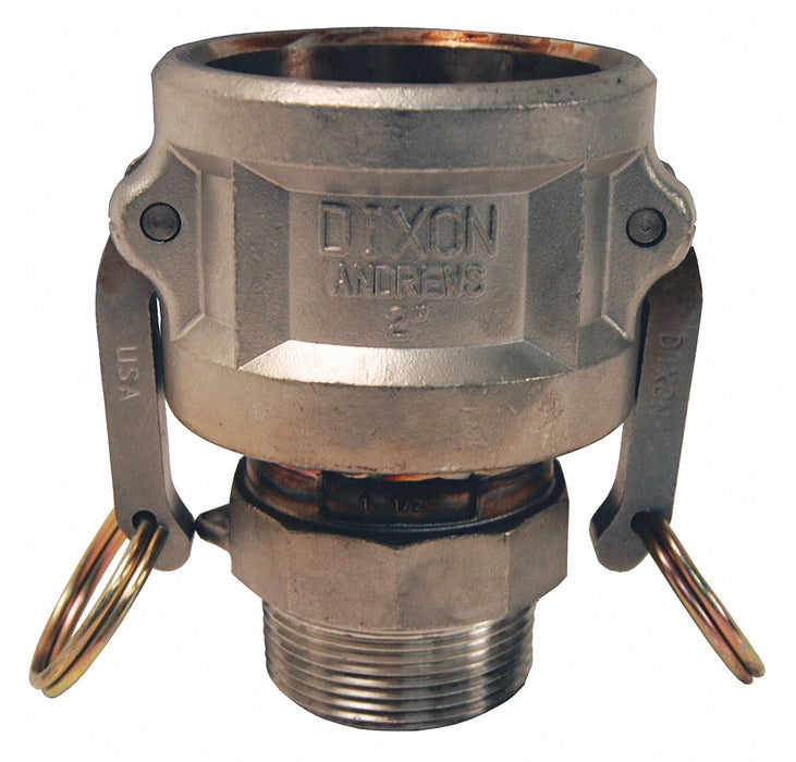 Cam and Groove Coupling 1  1-1/2 SS