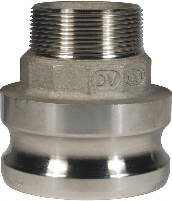 Cam and Groove Adapter 2  3 316 SS