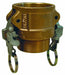 Cam and Groove Coupling 1-1/4 Brass