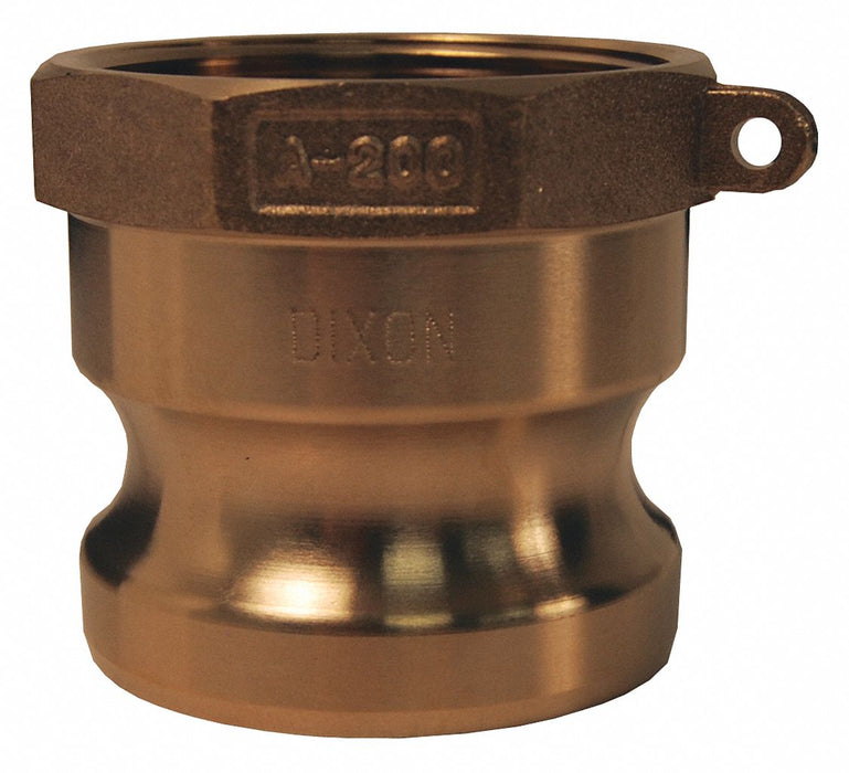 Cam and Groove Adapter 1-1/4 Brass