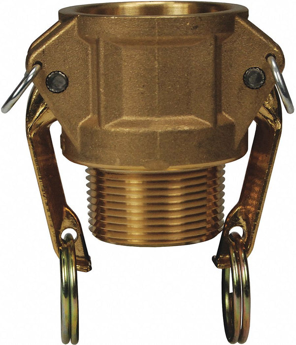 Cam and Groove Coupling 1-1/4 Brass
