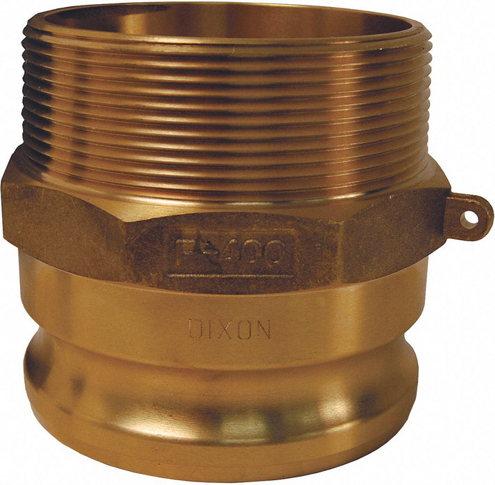 Cam and Groove Adapter 2-1/2 Brass