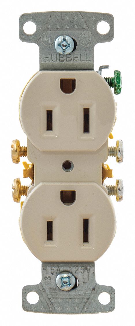 Receptacle 125VAC 15A Light Almond