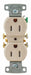 Receptacle 125VAC 15A Light Almond